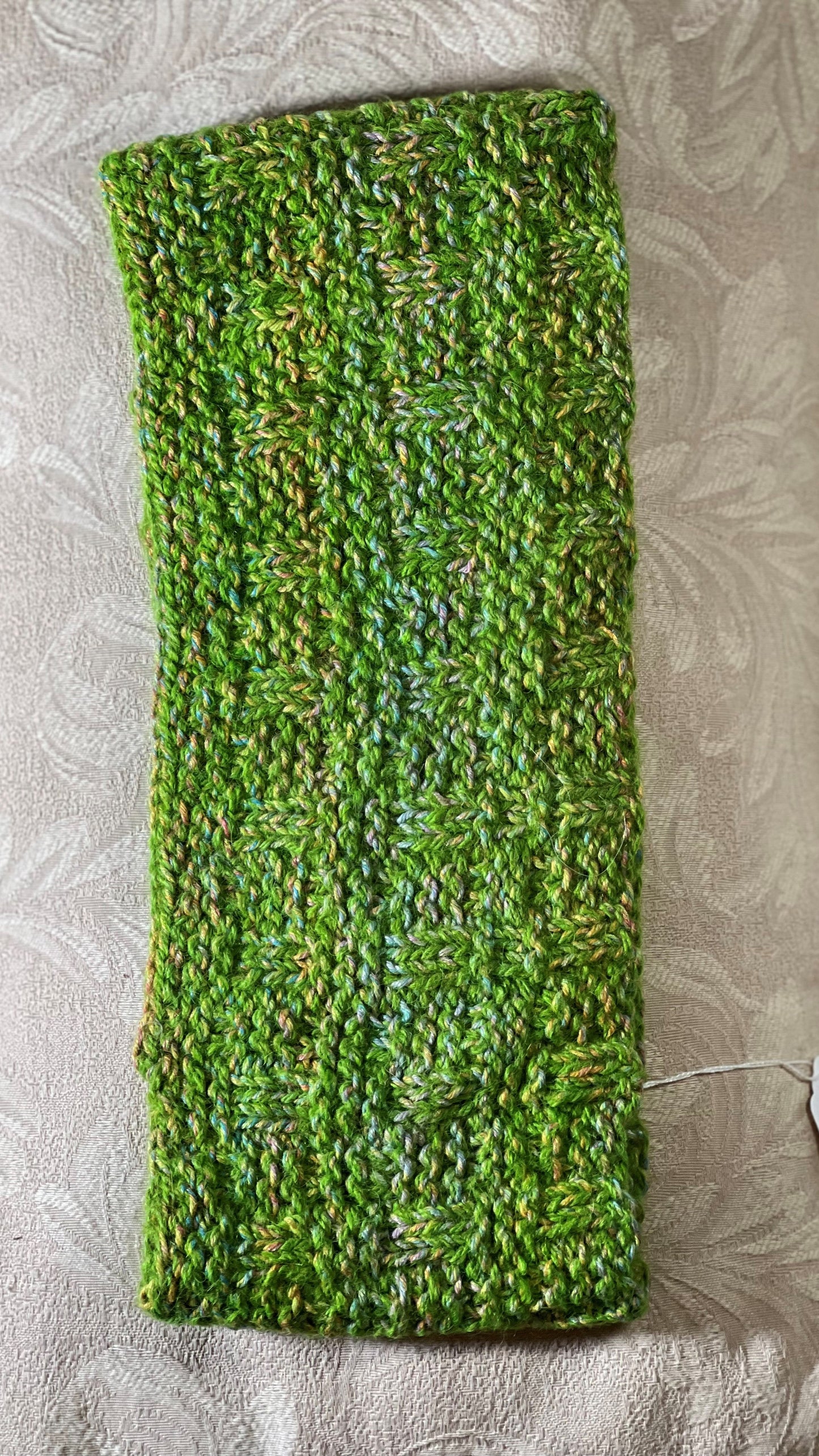 C-Green Cowl, Suri & Merino with Cotton and Bamboo
