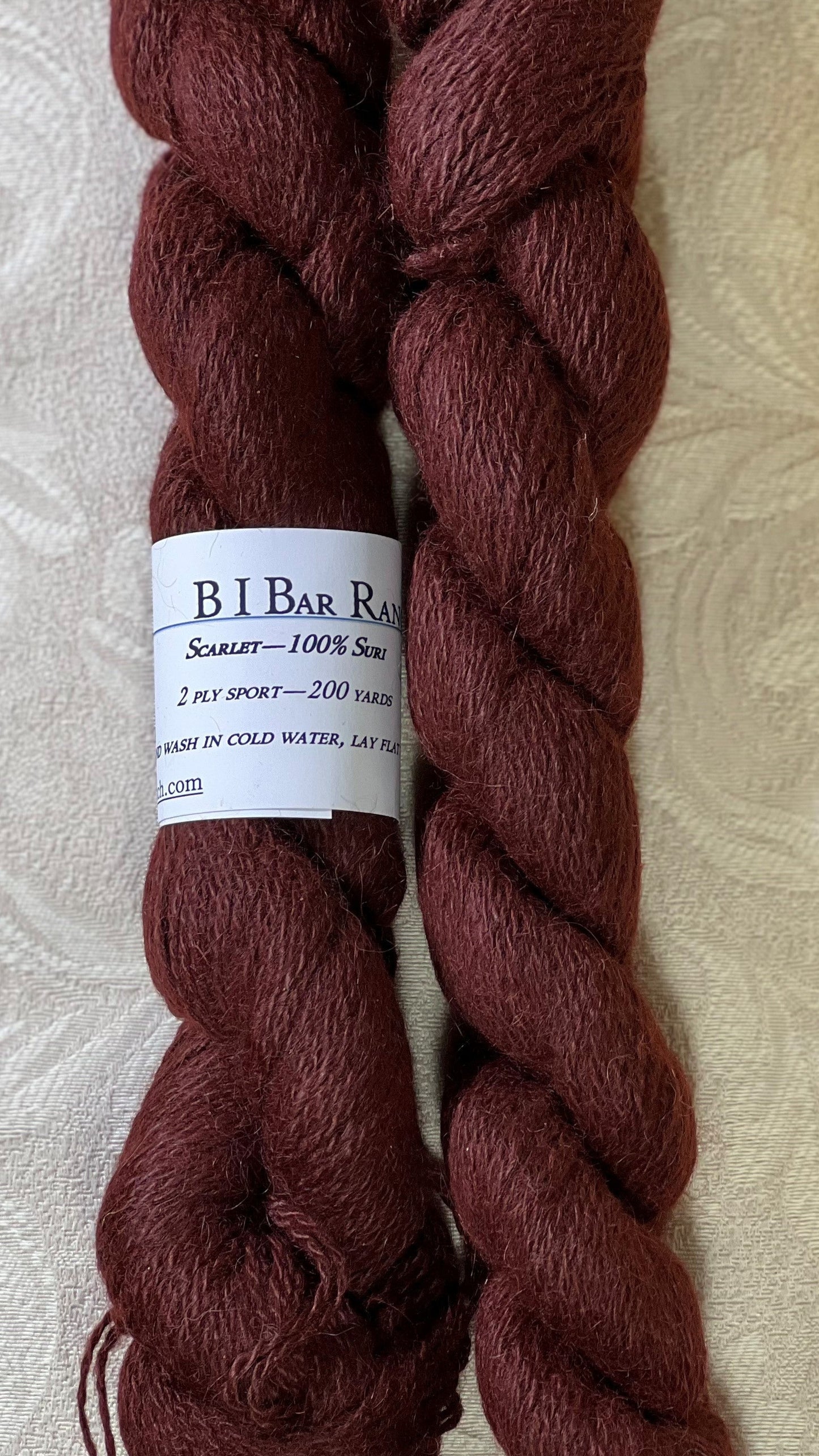 Y-Suri Yarn - Hand Dyed Scarlet