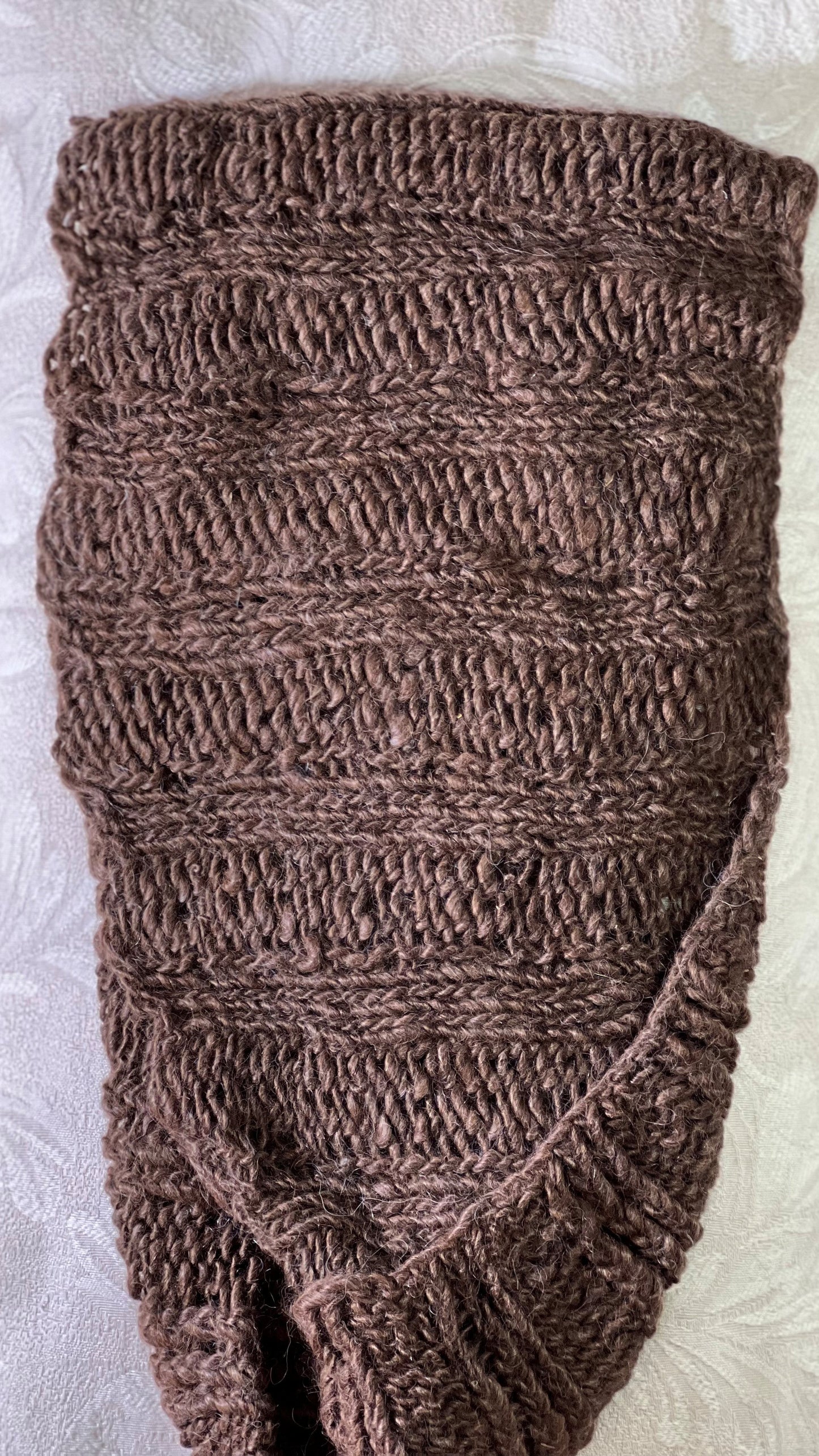 C-Natural Brown Cria Fiber Infinity Cowl