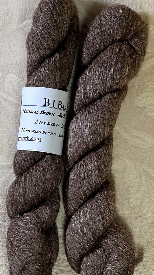 Y-Suri/Silk Yarn - Natural Brown