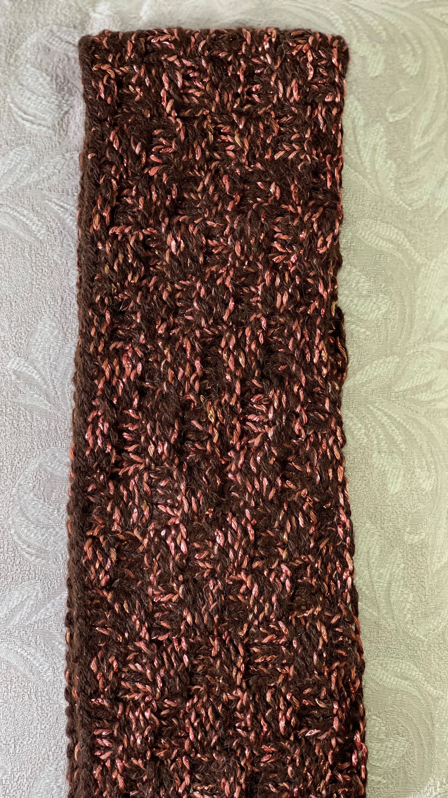 C-Natural Brown with Copper, Suri and Cotton/Viscose