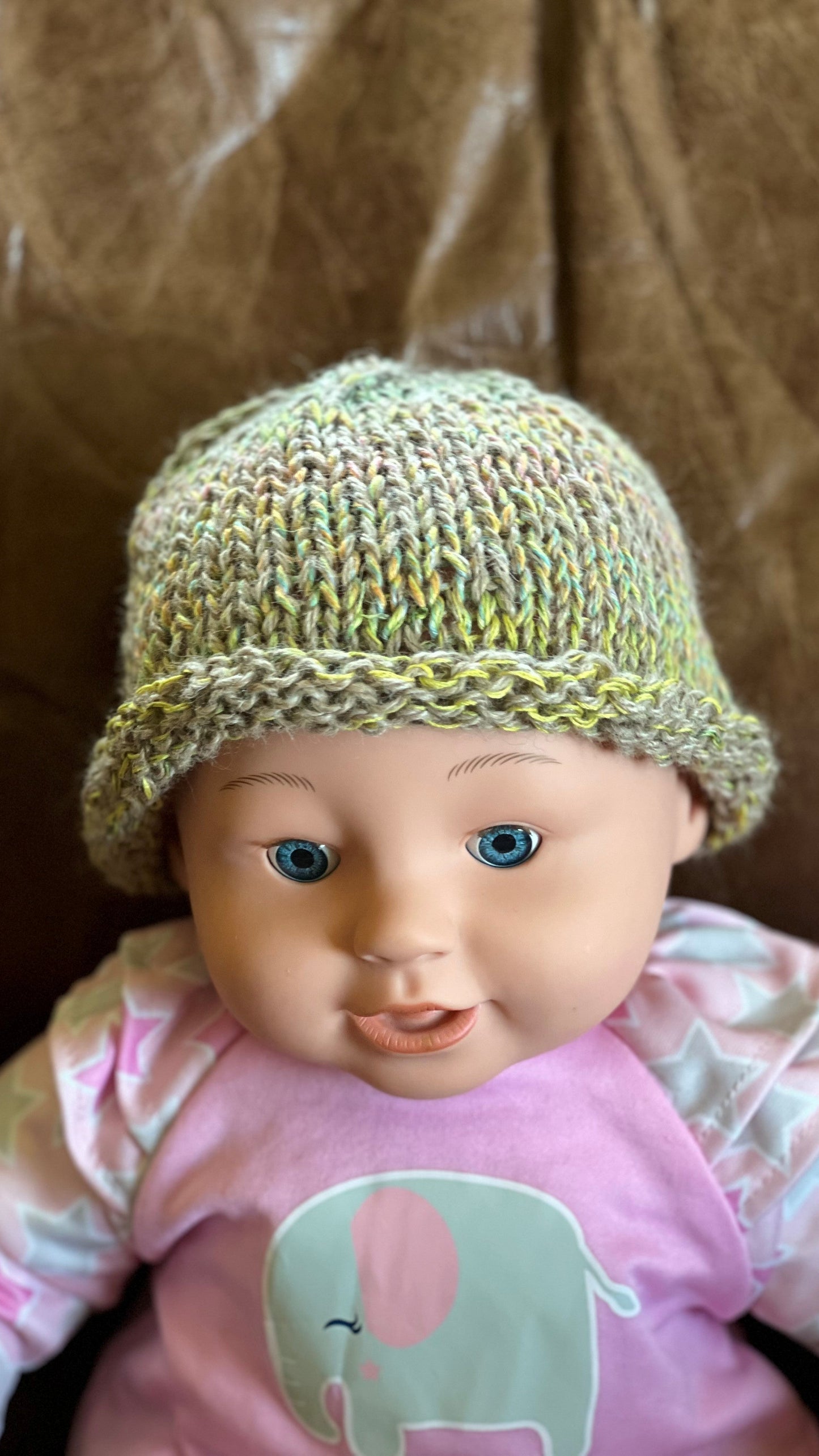 HB-Baby Knit Caps - Fawns