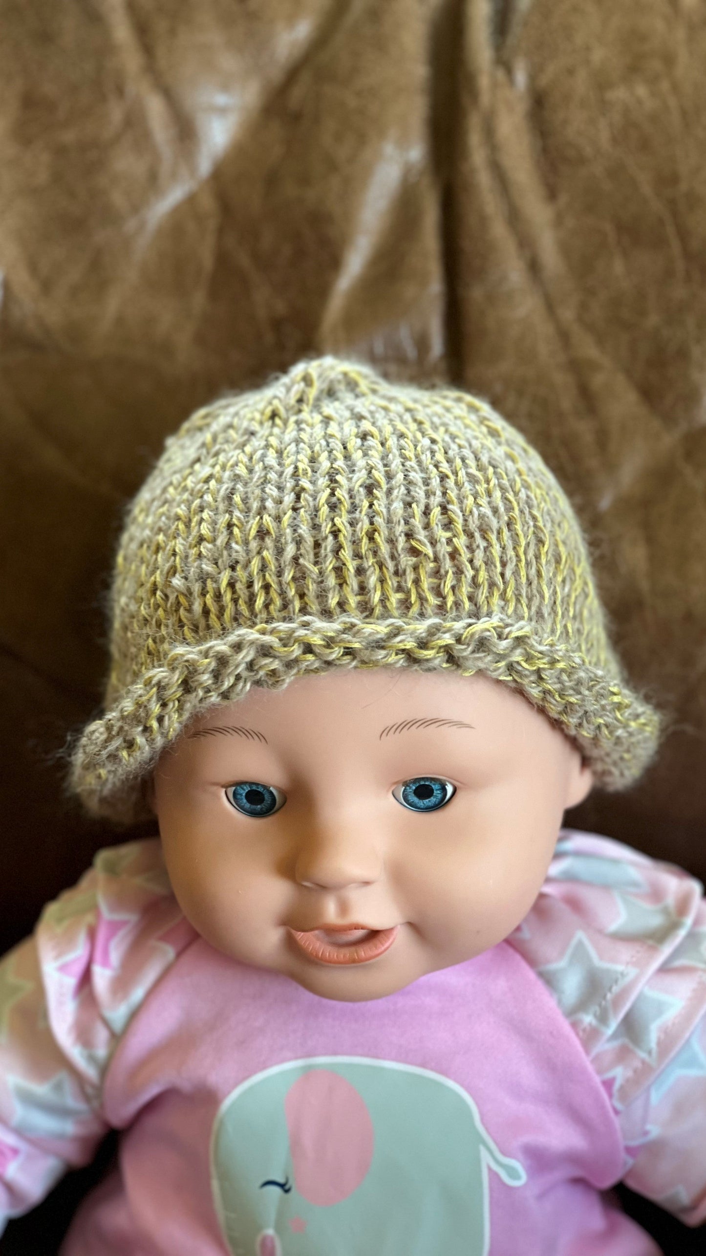 HB-Baby Knit Caps - Fawns