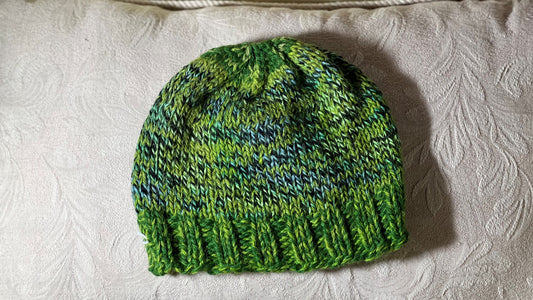 H-Knit Hat-Green&Blue