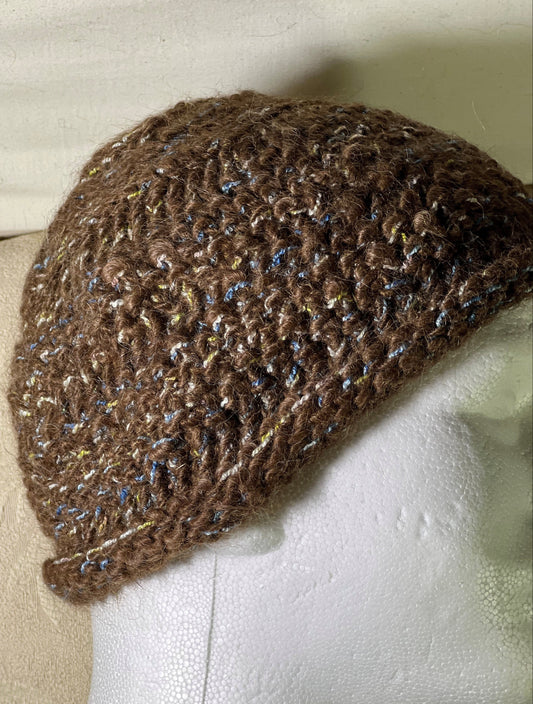 H-Brown and Blue Hat