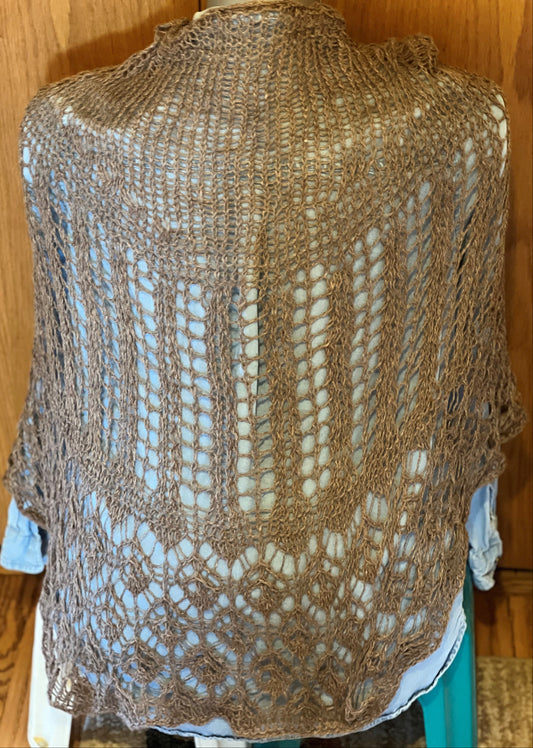 Shawl - Natural Suri/Silk