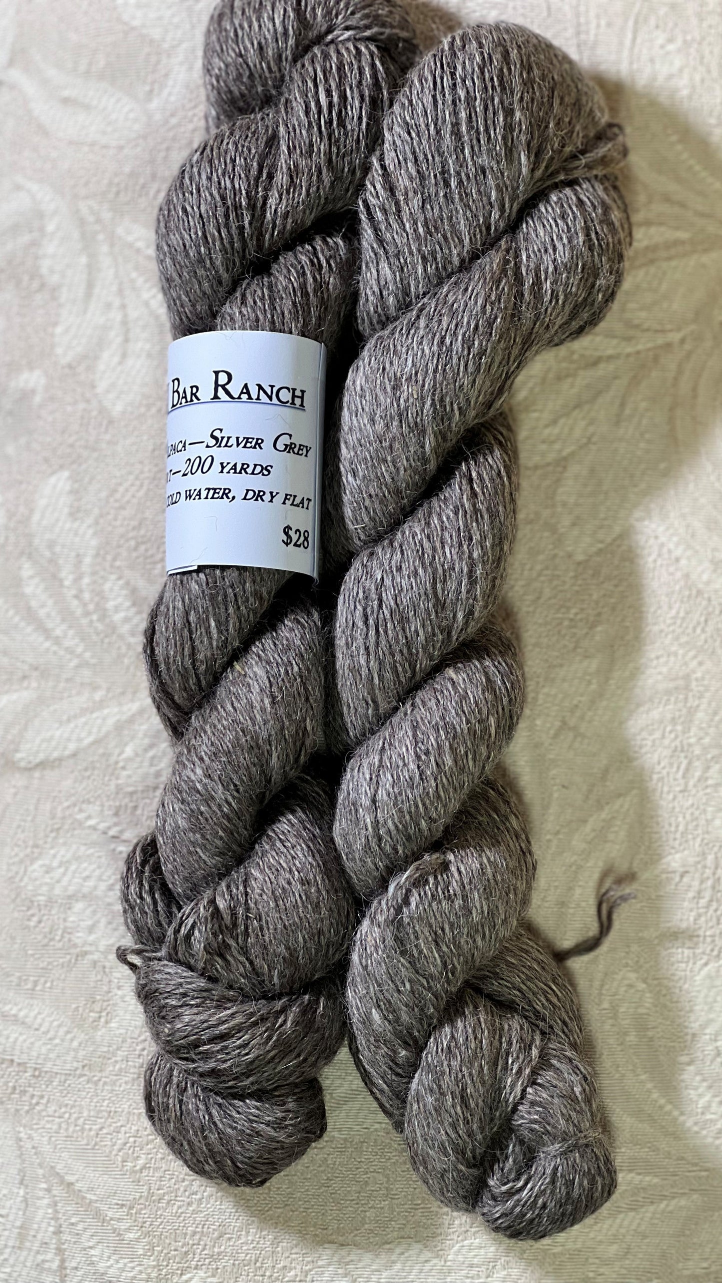 Y-Suri Yarn - Natural Silver Gray